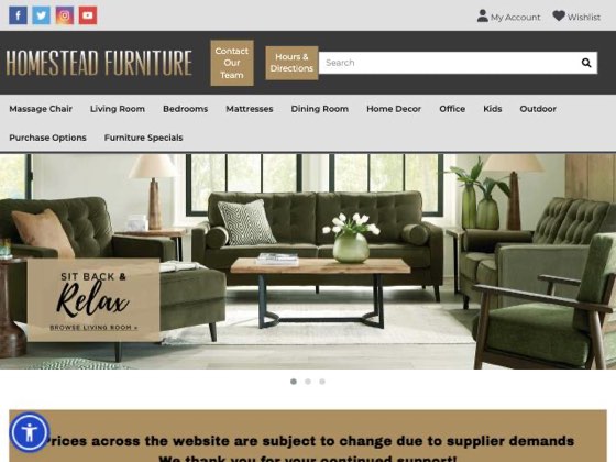 Homestead Furniture storefront