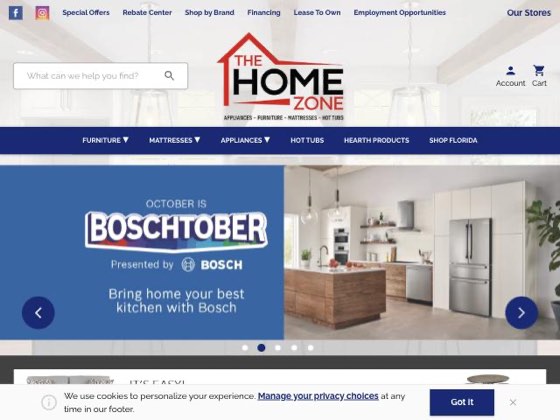 The Home Zone storefront